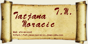 Tatjana Moračić vizit kartica